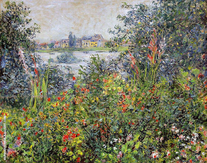 Flowers at Vetheuil 1800 by Claude Monet | Oil Painting Reproduction