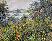 Flowers at Vetheuil 1800 By Claude Monet