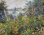 Flowers at Vetheuil 1800 By Claude Monet