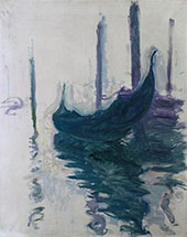 Gondola in Venice 1908 By Claude Monet