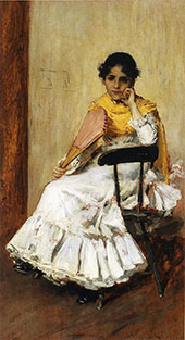 A Spanish Girl By William Merritt Chase