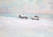 Houses in the Snow 1895 By Claude Monet
