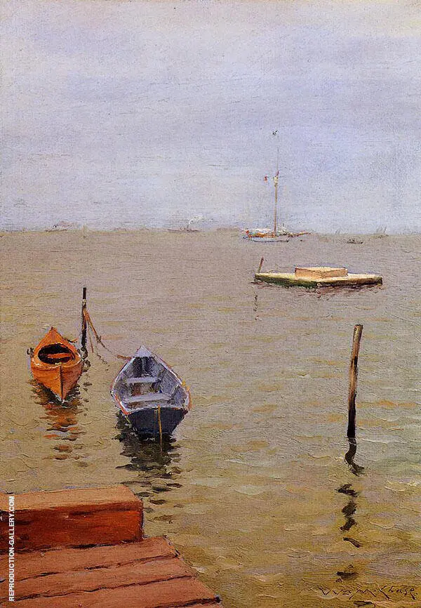 A Stormy Day Bath Beach By William Merritt Chase
