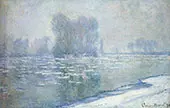 Ice Floes Misty Morning 1893 By Claude Monet