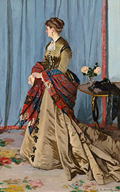 Madame Gaudibert 1868 By Claude Monet