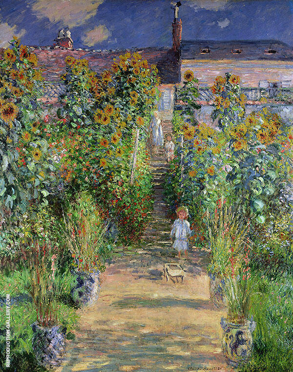 Monet's Garden at Vetheuil 1881 | Oil Painting Reproduction