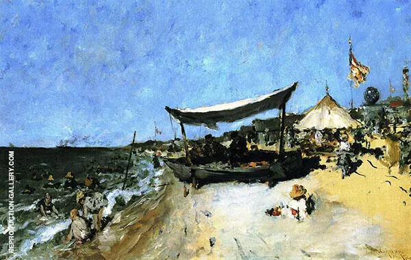 At The Shore By William Merritt Chase