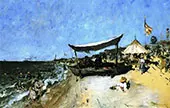 At The Shore By William Merritt Chase