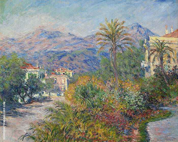 Villas at Bordighera 1884 by Claude Monet | Oil Painting Reproduction