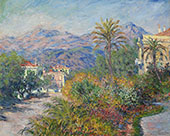 Villas at Bordighera 1884 By Claude Monet