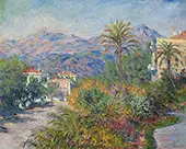 Villas at Bordighera 1884 By Claude Monet