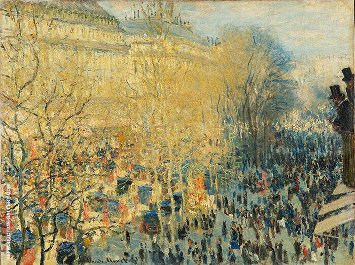 Boulevard Capuchine 1873 by Claude Monet | Oil Painting Reproduction