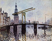 Bridge Amsterdam 1874 By Claude Monet