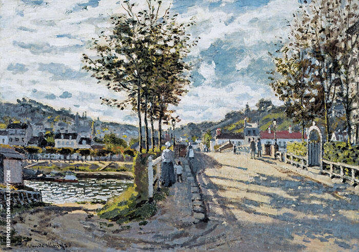 The Bridge at Bougival 1869 by Claude Monet | Oil Painting Reproduction