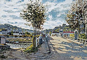 The Bridge at Bougival 1869 By Claude Monet