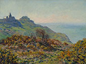 The Church at Varengville and the Gorge of Moutiers Pass 1882 By Claude Monet