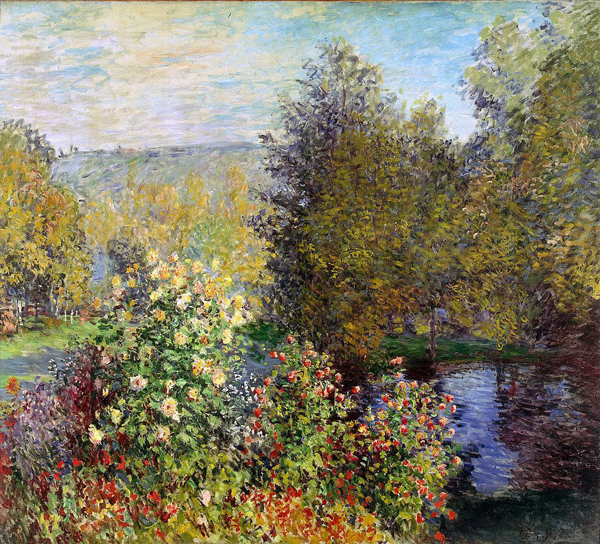 The Hoschedes Garden 1876 by Claude Monet | Oil Painting Reproduction