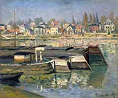 The Seine at Asnieres 1873 By Claude Monet