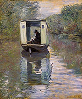 The Studio Boat 1876 - 1 By Claude Monet