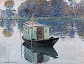 The Studio Boat 1874 By Claude Monet