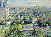 The Tuileries 1876 By Claude Monet