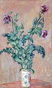Vase of Poppies 1883 By Claude Monet