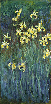 Yellow Irises c1914 By Claude Monet