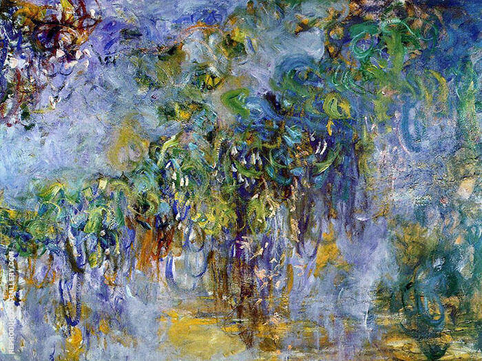 Wisteria 1917 2 by Claude Monet | Oil Painting Reproduction