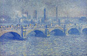 Waterloo Bridge Sunlight Effect 1899 By Claude Monet
