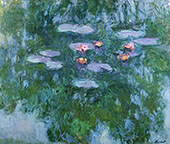 Water Lilies 1916 detail 1 By Claude Monet