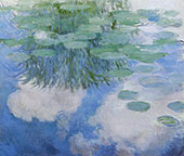 Water Lilies c1914 Detail 3 By Claude Monet