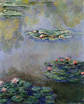 Water Lilies c1908 By Claude Monet