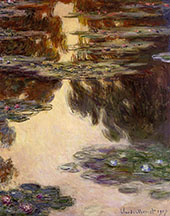Water Lilies c1907-3 By Claude Monet