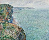 View to the Sea from the Cliffs 1881 By Claude Monet