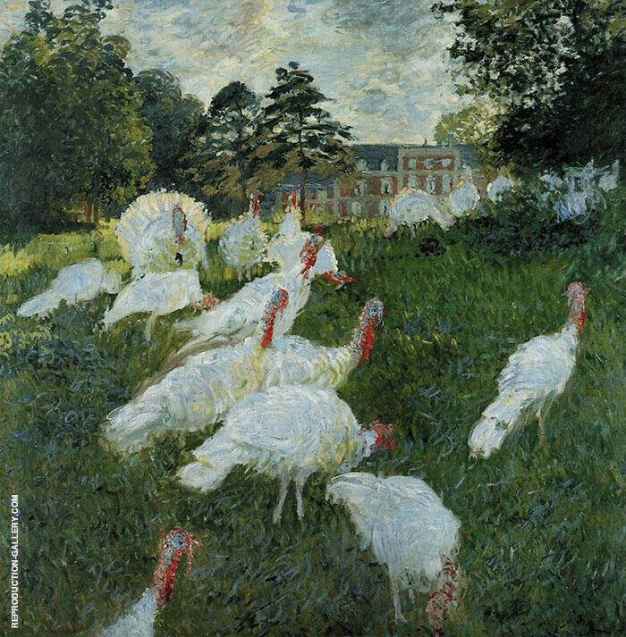 Turkeys 1876 by Claude Monet | Oil Painting Reproduction