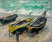 Three Fishing Boats 1885 By Claude Monet