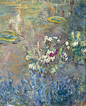 Waterlilies 1918 Detail 9 By Claude Monet