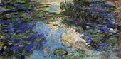 The Water Lily Pond 1917 Detail 6 By Claude Monet