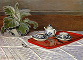 The Tea Set 1872 By Claude Monet