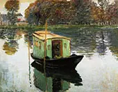 The Studio Boat 1875 2 By Claude Monet