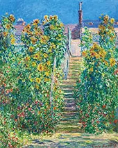 The Steps at Vetheuil 1881 By Claude Monet