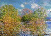 The Seine Near Giverny 1888 By Claude Monet