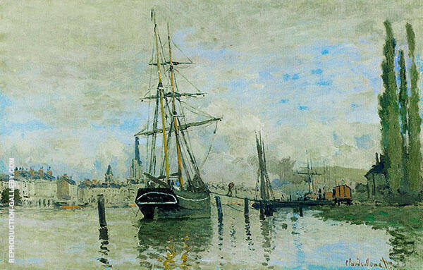 The Seine at Rouen 1872 by Claude Monet | Oil Painting Reproduction