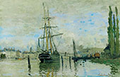The Seine at Rouen 1872 By Claude Monet