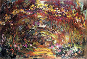 The Path under the Rose Trellises Giverny 1920 By Claude Monet