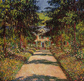 The Main Path Giverny 1900 By Claude Monet