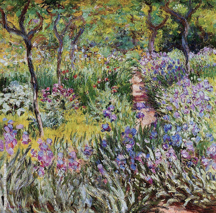 The Iris Garden at Giverny 1899 | Oil Painting Reproduction
