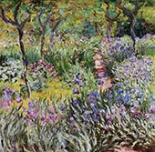 The Iris Garden at Giverny 1899 By Claude Monet
