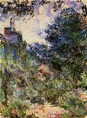 The House Seen Through the Roses c1922 By Claude Monet