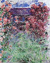 House Among the Roses 1925 By Claude Monet